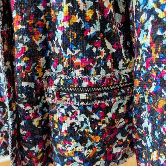 1. State Jacket zippered and snaps colorful work career business modest size XL - Picture 12 of 15